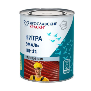 Нитроэмаль Ярославские краски НЦ-11 глянцевая синяя 1.7 кг