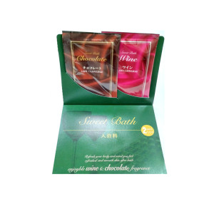 Соль для ванны Fuso Kagaku Sweet Bath с Винным и Шоколадным ароматом 2пакетика по 25г