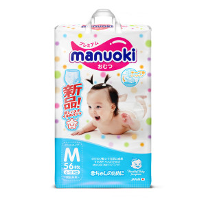 Подгузники-трусики Manuoki M 6-11кг 56 шт