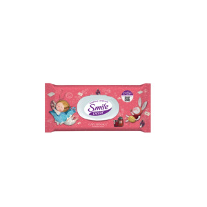 Салфетки влажные Smile Decor gapchinska с клапаном 60шт