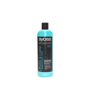 Шампунь Syoss Pure&Care для жирных у корней и сухих на кончиках 500мл