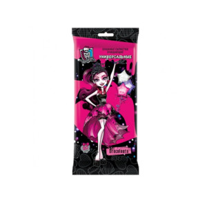 Салфетки влажные Monster High Очищающие универсальные 20шт