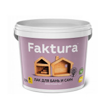 Лак для бань и саун Faktura бесцветный шелковисто-матовый 2.7 л