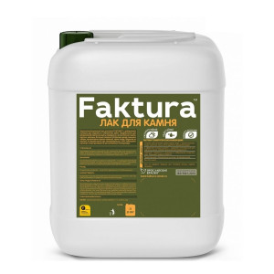 Лак для камня Faktura бесцветный шелковисто-матовый Канистра 5 л