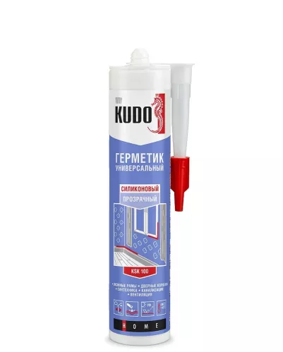 Герметик силиконовый Kudo универсальный белый 280 мл – 1