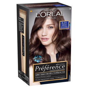 L'Oreal Paris Стойкая краска для волос "Preference", оттенок 6.21, Риволи - 1