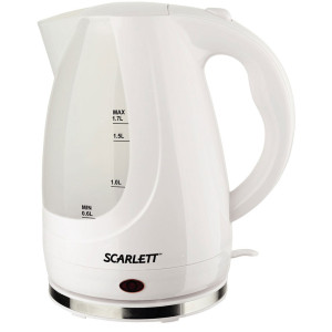 Чайник на подставке Scarlett 1800Вт 1,7л белый SC-EK18P31
