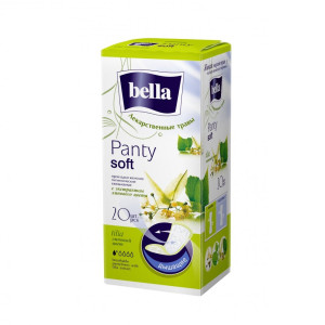 Прокладки ежедневные Bella Panty Soft Белая Линия Экстракт Липовый Цвет 20шт