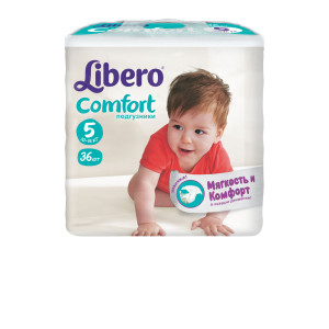 Подгузники Libero Comfort Maxi Plus 10-16кг 36шт