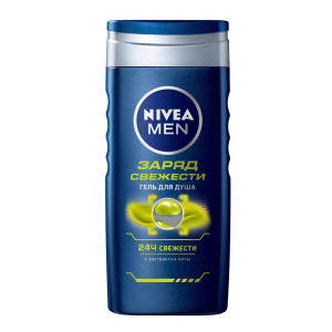 Гель для душа Nivea Заряд свежести мужской  250мл