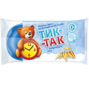 Мыло туалетное Тик-так Экстракт Овса для детей 75г