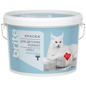 Краска Brite для детских комнат база А 9 л