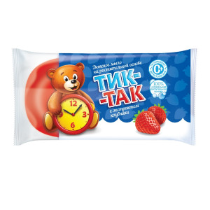 Мыло туалетное Тик-так Экстракт Клубника для детей 75г