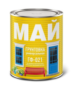 Грунтовка Май ГФ-021 красно-коричневая банка 0.9 кг