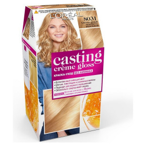L'Oreal Paris Стойкая краска-уход для волос "Casting Creme Gloss" без аммиака, оттенок 8031, Cветло-русый золотистый пепельный - 1