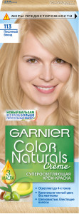 Garnier Стойкая питательная крем-краска для волос "Color Naturals", оттенок 113, Песочный блонд - 1