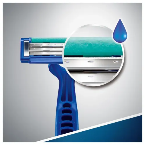 Бритвенный станок Gillette Blue Simple3 одноразовый с 3 лезвиями 4 фиксированная головка 4 шт – 4