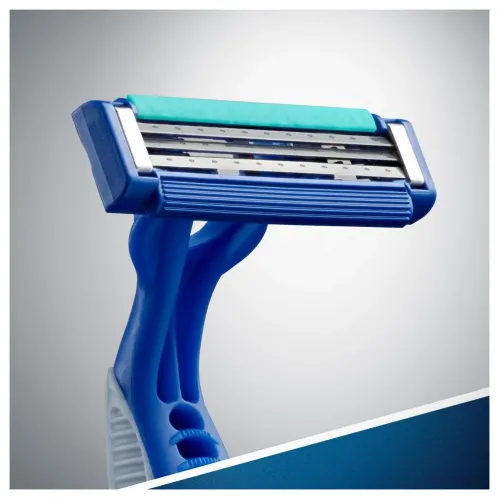 Бритвенный станок Gillette Blue Simple3 одноразовый с 3 лезвиями 4 фиксированная головка 4 шт – 5