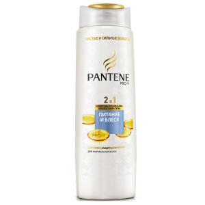 Шампунь Pantene Pro-V Питание и Блеск 2в1  Ухаживающий 400мл