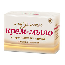 Крем-мыло туалетное Невская косметика Натуральное с протеинами шёлка 4х100 гр