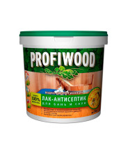 Лак-антисептик Profiwood вд для бань и саун влагостойкий полиакриловый 4.5 кг