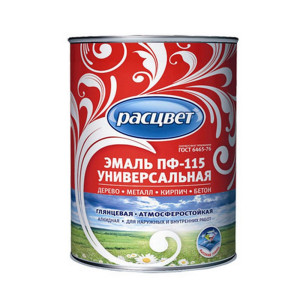 Эмаль ПФ-115 Расцвет ГОСТ 6465-76 хаки 2,7кг