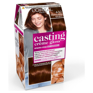 L'Oreal Paris Стойкая краска-уход для волос "Casting Creme Gloss" без аммиака, оттенок 432, Шоколадный трюфель - 1