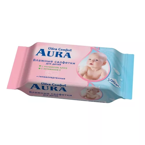 Салфетки влажные Aura Ultra Comfort для детей 100 шт – 1