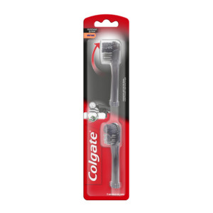 Насадка для электрической зубной щетки Colgate 360° Древесный уголь мягкие 2 шт