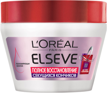 Маска для волос L`Oreal Paris Elseve Полное Восстановление Секущихся кончиков 300 мл - 1