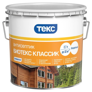 Антисептик для дерева Текс Биотекс классик универсал цвет: тик 2.7 л