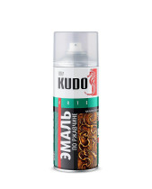 Эмаль Kudo по ржавчине молотковая серебристо-коричневая 520 мл