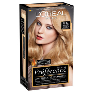 L'Oreal Paris Стойкая краска для волос "Preference", оттенок 8.32, Берлин - 1