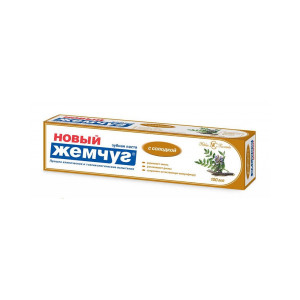 Зубная паста Новый жемчуг Солодка (футляр) 100мл