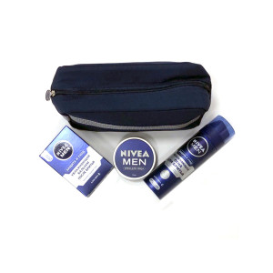 Подарочный набор Nivea защита и уход в косметичке  мужской