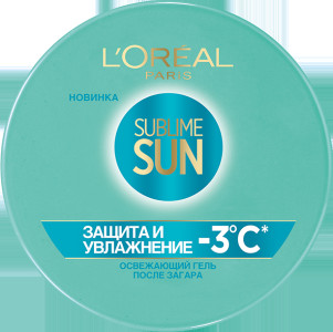 Средство после загара L`Oreal Paris Sublime Sun Освежающий гель для лица и тела Защита и Увлажнение с соком алоэ 150 мл - 1