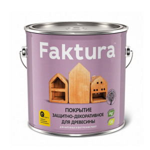 Покрытие для древесины Faktura защитно-декоративное бесцветный глянцевый 0.7 л