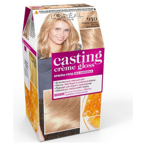 L'Oreal Paris Стойкая краска-уход для волос "Casting Creme Gloss" без аммиака, оттенок 910, Очень светло-русый пепельный - 1