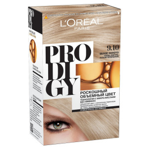L'Oreal Paris Краска для волос "Prodigy" без аммиака, оттенок 9.10, Белое Золото - 1