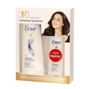 Шампунь Dove Интенсивное восстановление 380мл и Бальзам Dove в подарок 180мл