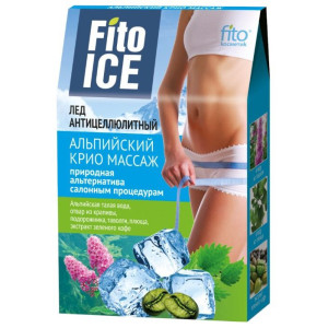 Лед для тела Fitoice Альпийский крио массаж антицеллюлитный 8х10мл