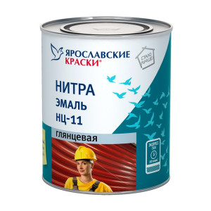 Нитроэмаль Ярославские краски НЦ-11 глянцевая серая 1.7 кг