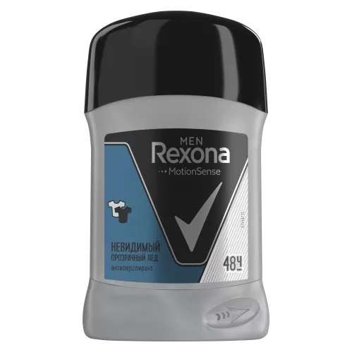 Дезодорант-антиперспирант стик Rexona Men Прозрачный лед Невидимый 50 мл – 1