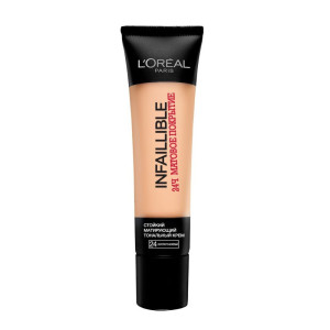 Тональный крем L`Oreal Paris Infaillible Стойкий матирующий 24 часа матовое покрытие тон №24 Золотисто-бежевый 35 мл - 1