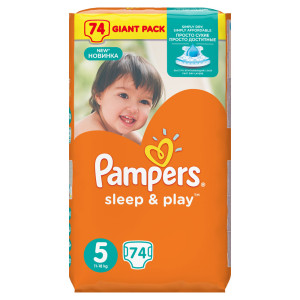 Подгузники Pampers Sleep&Play Ромашка Junior 11-18кг 74шт