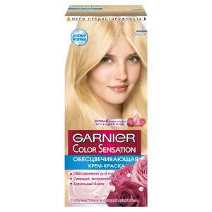 Garnier Стойкая крем-краска для волос "Color Sensation, Роскошь цвета", оттенок E0, Деколорант - 1