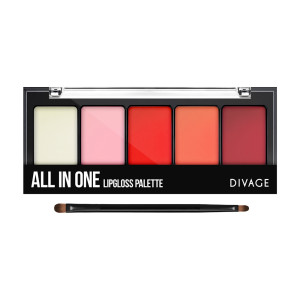 Палетка блеска для губ Divage All in One тон 01 прозрачный 6 гр