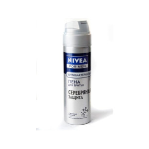 Пена для бритья Nivea Серебряная защита 200мл Акция