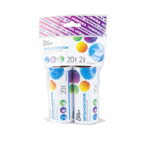 Запасные блоки Fun Clean для липкого ролика-щётки  20 слоёв