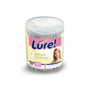 Ватные палочки Lure стакан 200 шт
